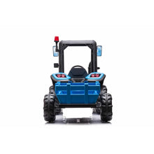 Kids Ride On Harvest Tractor 24v With Trailer In Blue