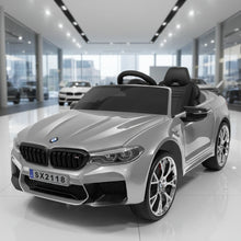 Licensed BMW M5 Kids 12V Ride on Electric Car with a parental controller and self drive - Paint Grey