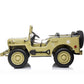 3 Seater Vintage Style 24v Ride On Kids Classic Safari Jeep with a parental controller - Yellow