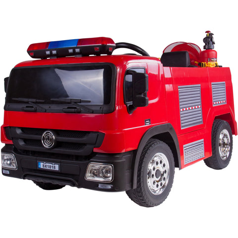 Children’s 12V Electric Ride On Fire Truck With Remote Control
