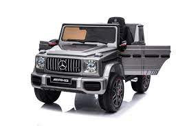 Licensed Mercedes G63 G-Wagon AMG Large Size Kids Ride On Car -Paint Silver(BBH0003)