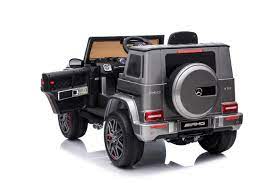 Licensed Mercedes G63 G-Wagon AMG Large Size Kids Ride On Car -Paint Silver(BBH0003)
