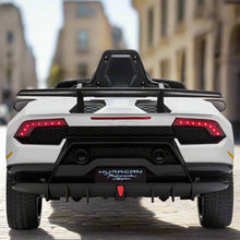 Licensed Lamborghini Huracan Kids 12V Ride On Car with a parental controller and self drive  in White
