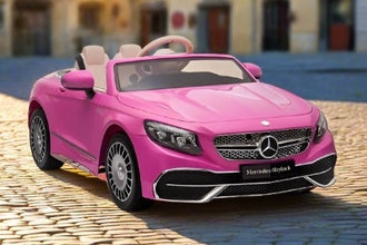 Licensed Maybach S650 Cabriolet 12V Kids Ride On Car With LCD mp4 Screen - pink