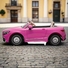 Licensed Maybach S650 Cabriolet 12V Kids Ride On Car With LCD mp4 Screen - pink