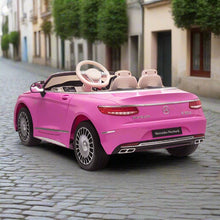 Licensed Maybach S650 Cabriolet 12V Kids Ride On Car With LCD mp4 Screen - pink