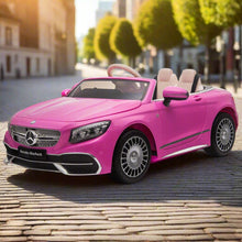 Licensed Maybach S650 Cabriolet 12V Kids Ride On Car With LCD mp4 Screen - pink