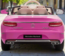 Licensed Maybach S650 Cabriolet 12V Kids Ride On Car With LCD mp4 Screen - pink