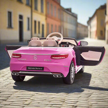 Licensed Maybach S650 Cabriolet 12V Kids Ride On Car With LCD mp4 Screen - pink