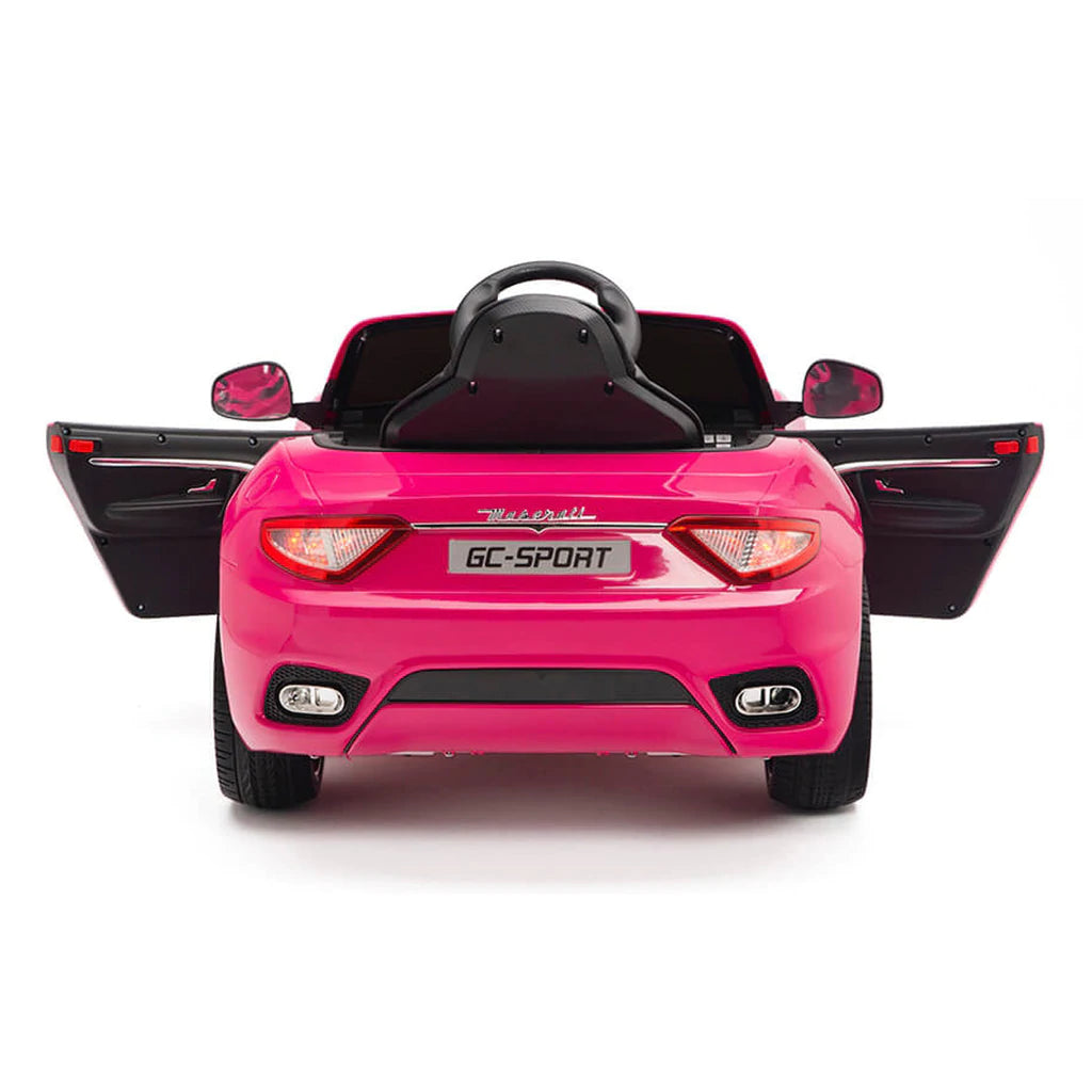 Licensed Maserati Gran Cabrio 12V Kids Ride on Car with parental controller and self drive  - Pink