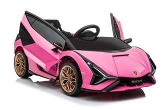 Licensed Lamborghini Sian 12V Electric Ride On Car With parental control - Pink