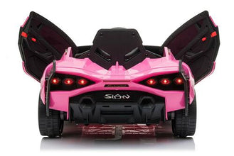 Licensed Lamborghini Sian 12V Electric Ride On Car With parental control - Pink