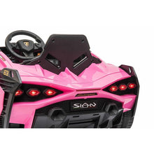 Licensed Lamborghini Sian 12V Electric Ride On Car With parental control - Pink