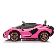 Licensed Lamborghini Sian 12V Electric Ride On Car With parental control - Pink