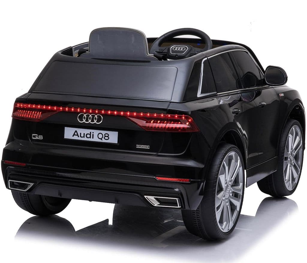 Licensed Audi Q8 S Line Kids 12V Ride On Car with parental control In Black