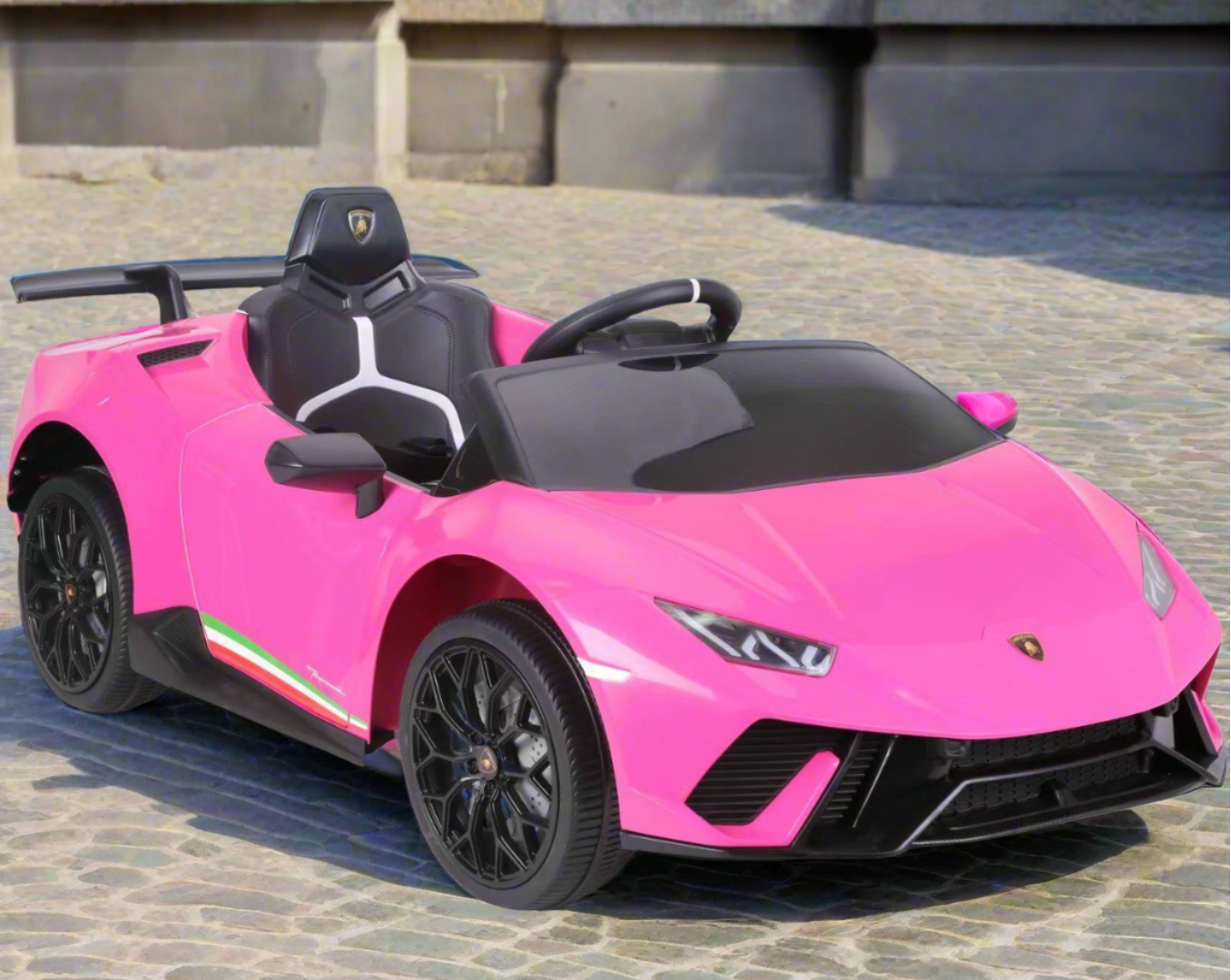 Licensed Lamborghini Huracan Kids 12V Ride On Car In Pink