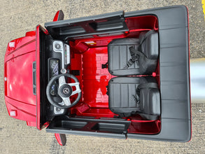 LICENSED MERCEDES AMG G63 G WAGON 24v 2 SEATER 4 WHEEL DRIVE  RIDE ON JEEP (UPGRADED) with MP4 - PAINT Metallic RED