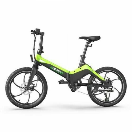 E100 Swift Urban Electric Lightweight Foldable Bicycle - Lime Green