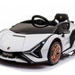Licensed Lamborghini Sian 12V Electric Ride On Car With parental controller- White