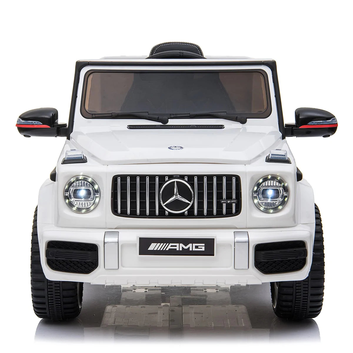 White mercedes best sale kids car