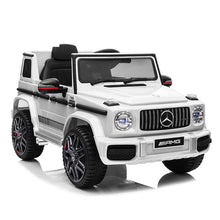 Licensed Mercedes G wagon G63 12v upgraded kids ride on Car Jeep with parental remote control  - White