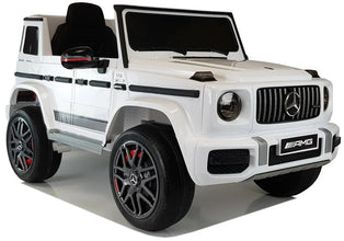 Licensed Mercedes G wagon G63 12v upgraded kids ride on Car Jeep with parental remote control  - White