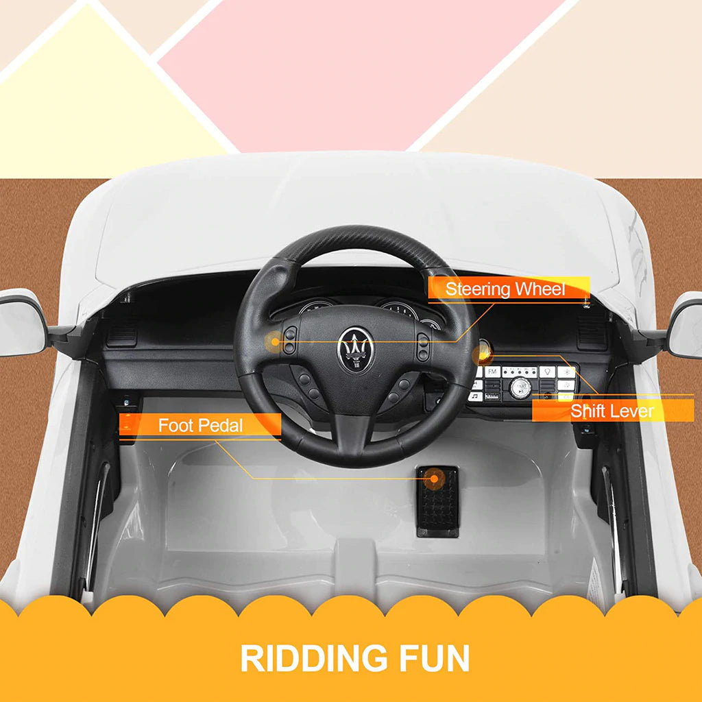 Maserati grancab 12v electric ride 2024 on car with remote control