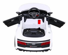 Licensed Audi R8 Sport Latest Facelift Kids New Shape 12V Ride On Car - White